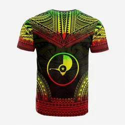 Yap Custom Personalised T shirt - Yap Flag Polynesian Chief Tattoo Reggae Version