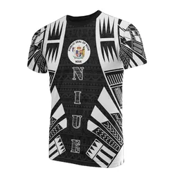 Niue T shirt - Niue Seal Polynesian Tattoo Style