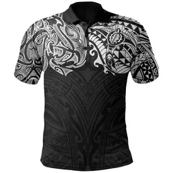 New Zealand Polo Shirt, Maori Polynesian Tattoo