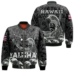 Hawaii King Kamehameha Aloha Hawaii Nei Bomber Jacket - LT2