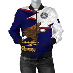 American Samoa Womens Bomber Jacket - HOME