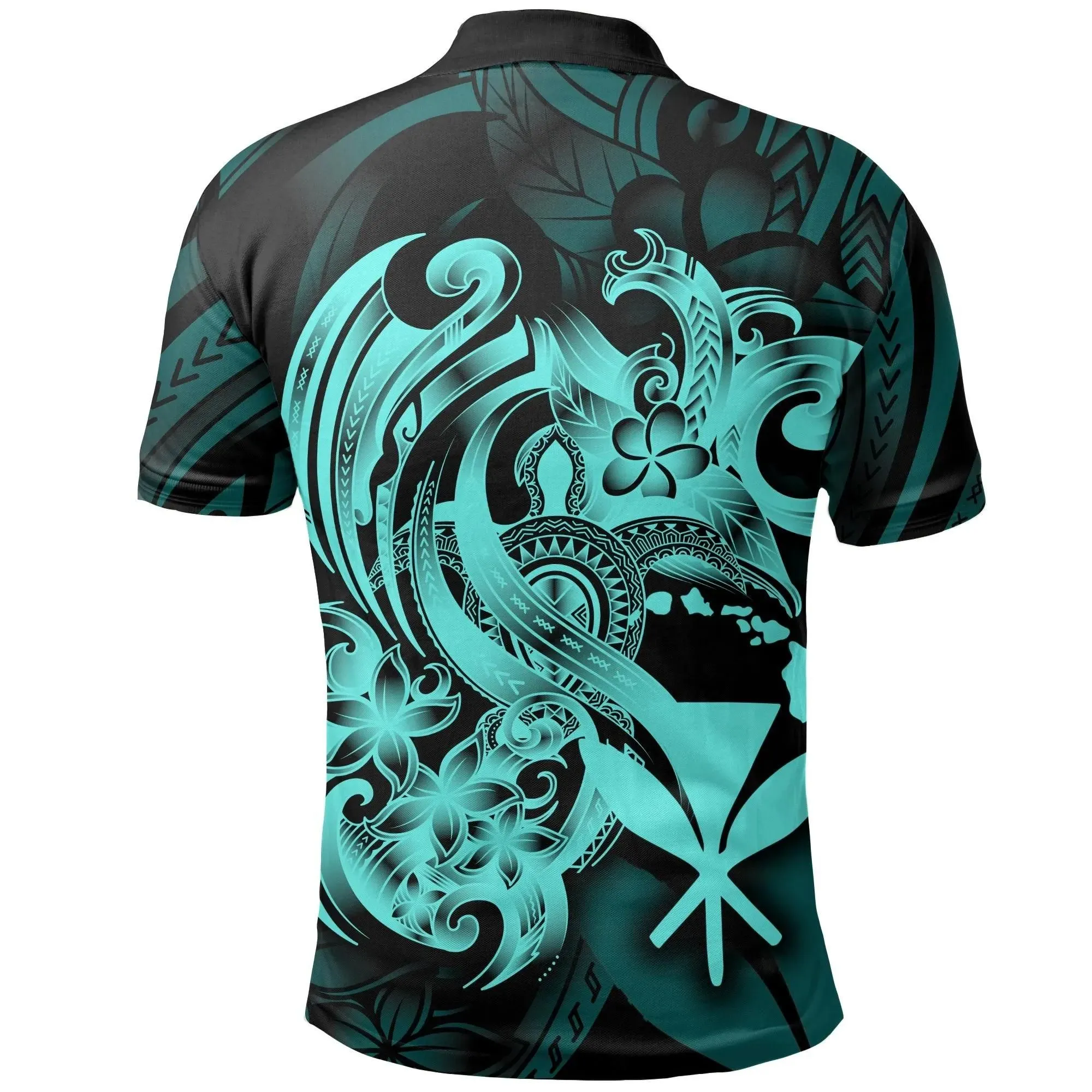 Hawaii Turtle Polo Shirt, Kanaka Maoli Hibiscus Golf Shirt BN12