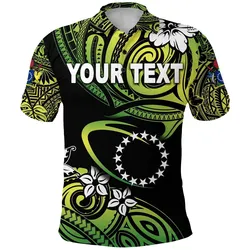 (Custom Personalised) Cook Islands Rugby Polo Shirt Unique Vibes - Green