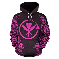Hawaii Hoodie, Kanaka Maoli Flag Polynesian Tattoo All Over Print Hoodie Th72