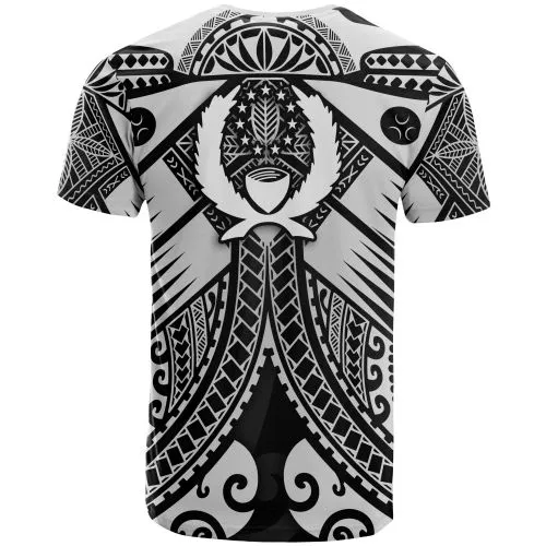 Pohnpei T-Shirts White - Reggae Seal with Polynesian Tattoo
