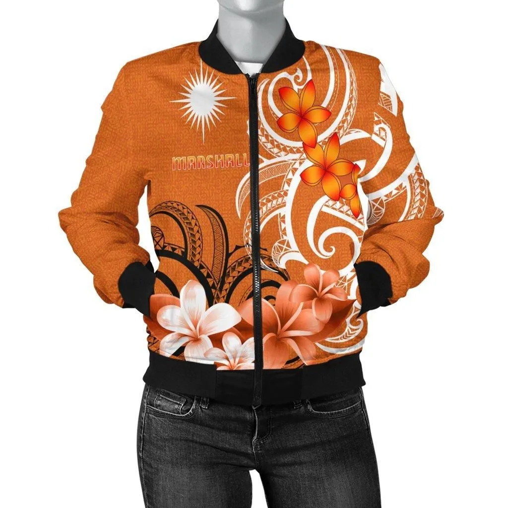 Marshall Islands Womens Bomber Jacket - Marshallese Spirit