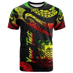 Tuvalu Polynesian Custom Personalised T-Shirt - Poly Tattoo Reggae Version
