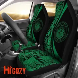 Hawaii Coat Of Arm Polynesian Car Seat Covers - Circle Style 04 J1