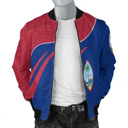 Guam Mens Bomber Jacket - Curve Style