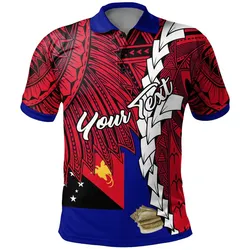 Papua New Guinea West New Britain Province Polynesian Custom Personalised Polo Shirt - Tribal Wave Tattoo