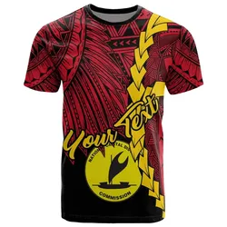 Papua New Guinea National Capital District Province Polynesian Custom Personalised T-Shirt - Tribal Wave Tattoo - BN12