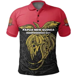 Papua New Guinea Polo Shirt Independence Day Simple Style LT16