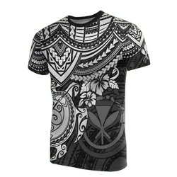Hawaii Polynesian Kanaka Maoli White Turtle Hibiscus Unisex 3D T-Shirt All Over Print ONCHC