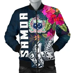 Alohawaii Jacket - Bomber Jacket Samoa - Samoan Summer Vibes - BN15