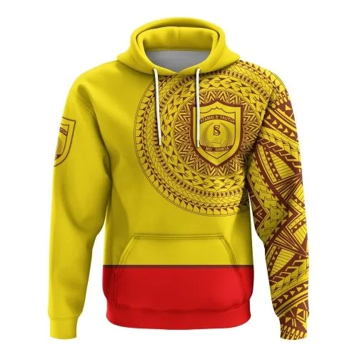 (Custom Personalised) Samoa College Hoodie Tattoo Style