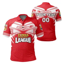 (Custom Personalised) Tonga Rugby League Polo Shirt Sport Style Old Version LT16