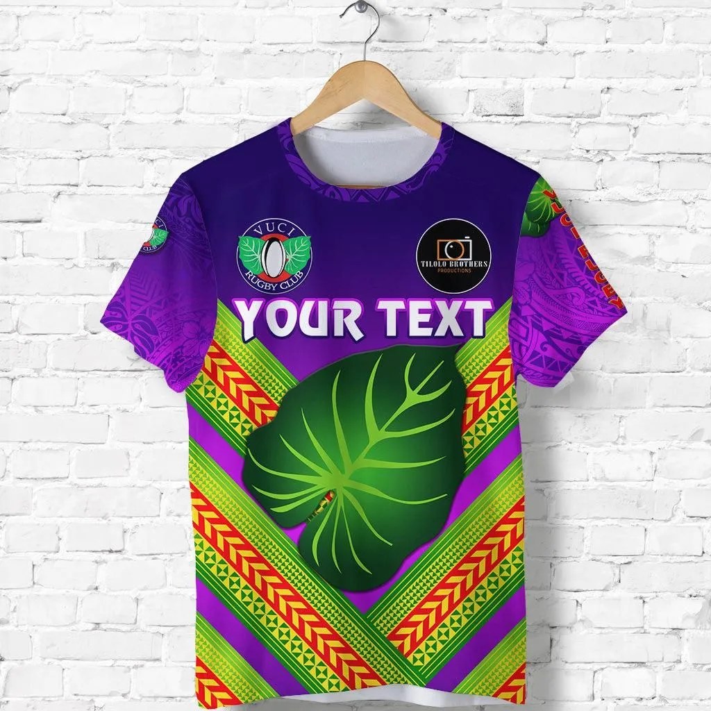 (Custom Personalised) Fiji Vuci Rugby Club T Shirt Creative Style - Purple LT8
