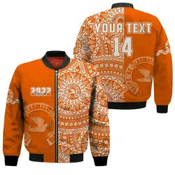 (Custom Text And Number) Tailulu Tonga College Bomber Jacket Class Of Year Tongan Ngatu Pattern LT14