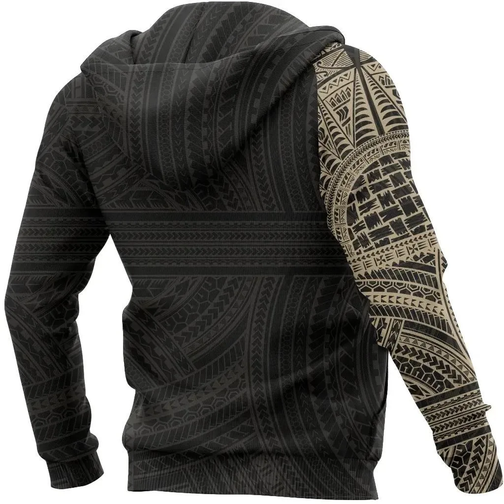 Alohawaii Clothing - Hoodie Tribal Polynesian Tattoo All Over Print A7