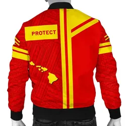 Alohawaii Jacket - Hawaiian Polynesian Mauna Kea Mens Bomber Jacket - Morale Style - AH - J1