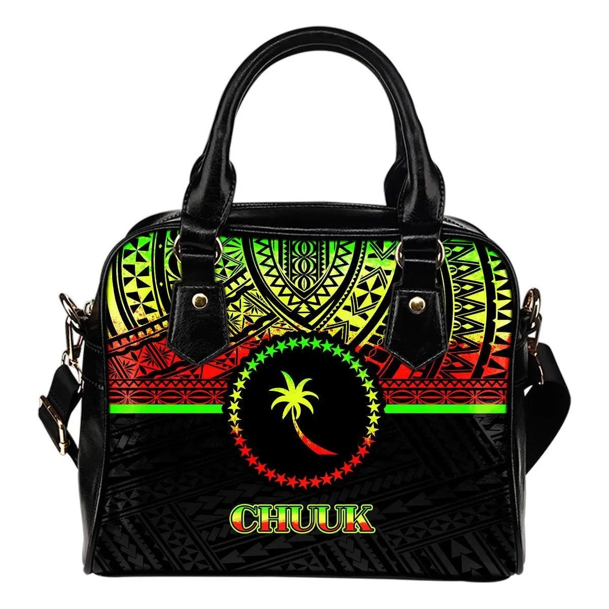 Chuuk Shoulder Handbag - Reggae Color Version