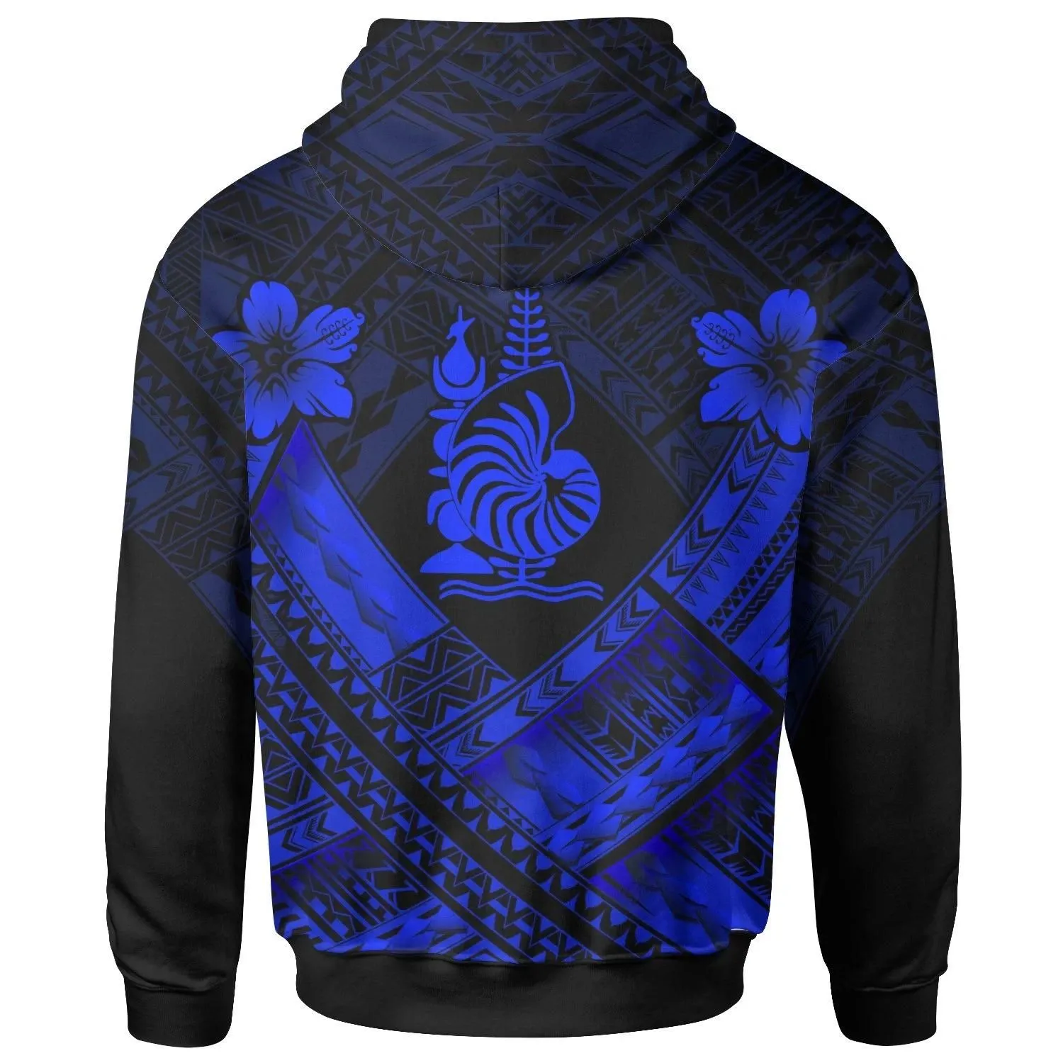 Alohawaii Clothing - Hoodie New Caledonia Polynesian New Caledonia Blue Seal Camisole Hibiscus Style - BN18