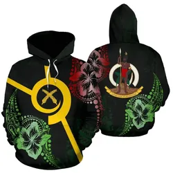 Vanuatu All Over Hoodie - Hibiscus Style - Bn09