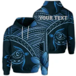 Alohawaii Hoodie - (Personalised) Hawaiian Turtle Plumeria Kakau Polynesian Quilt Hoodie Neo Blue AH - J0R