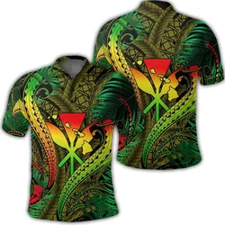 Hawaii Shark Polynesian Tropical Polo Shirt - Reggae - AH