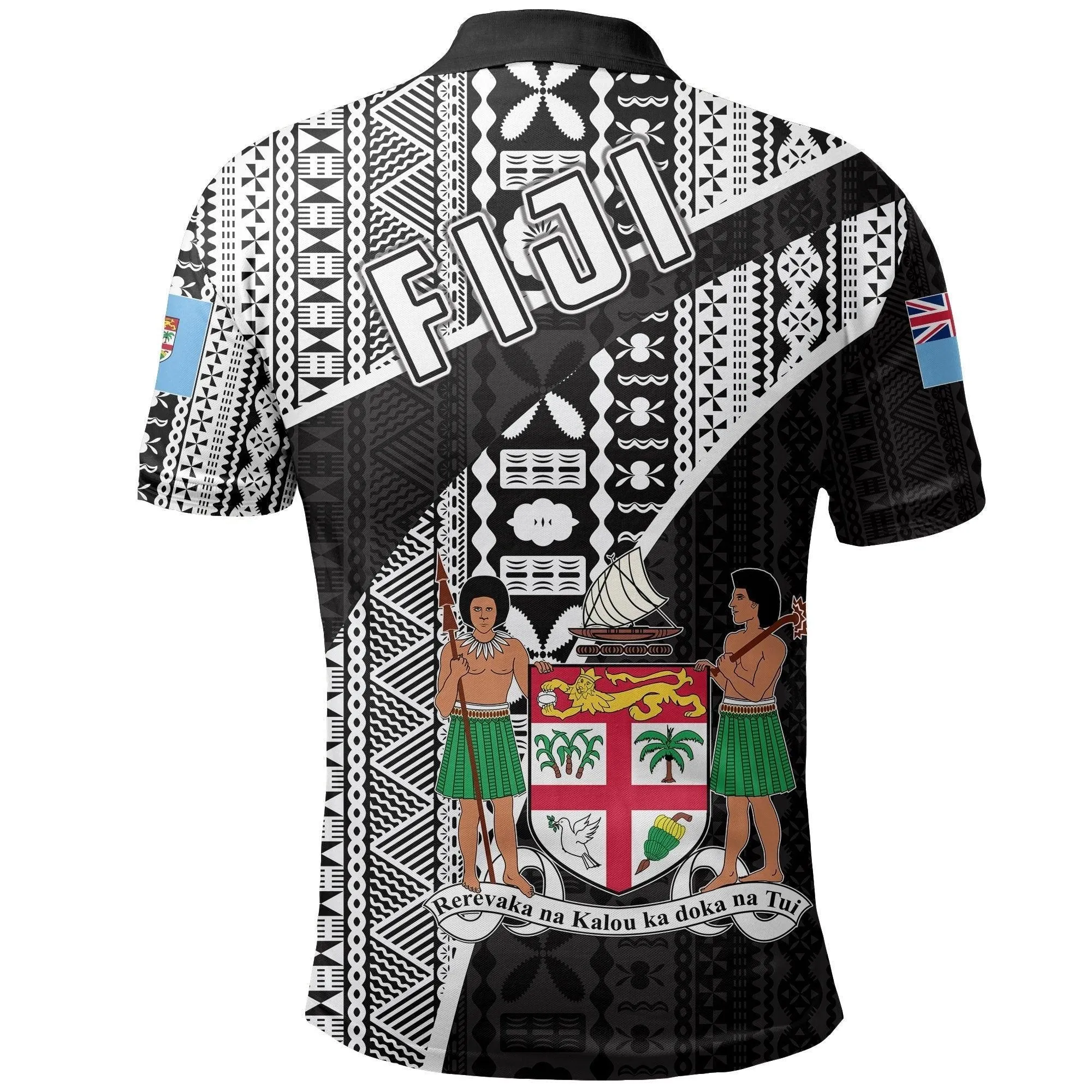 Fiji All Over Print Polo Shirt Bula Boys Football Style