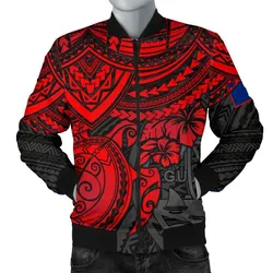 FamilyGater Jacket - Bomber Jacket Guam Polynesian - Red Turtle - BN15