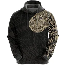 Alohawaii Clothing - Hoodie Turtle Tattoo Polynesian Style A7