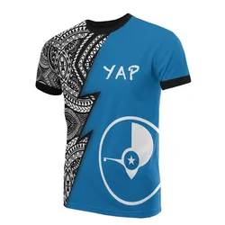 Yap Pattern All Over T shirt - Yap Flag Polynesian Tattoo