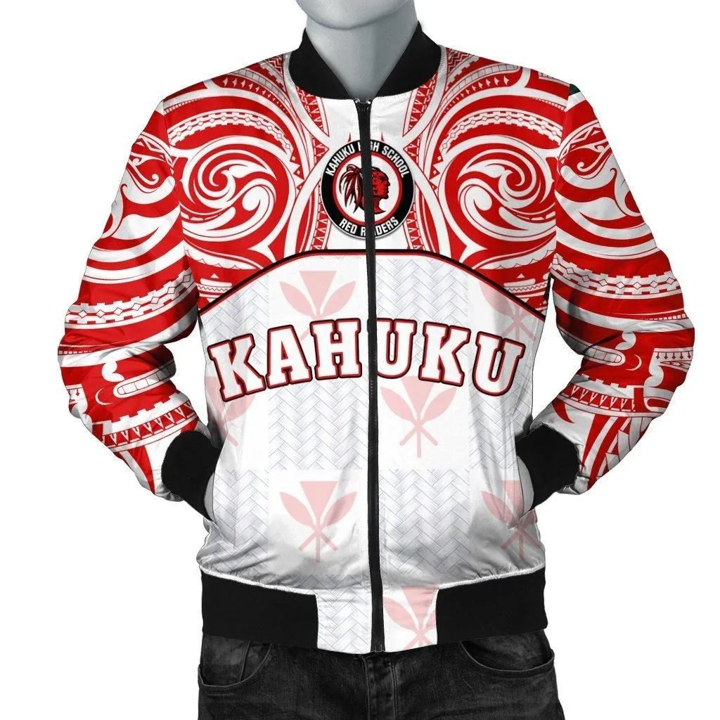 Hawaii Mens Bomber Jacket Kanaka Kahuku High School Mens Bomber Jacket Demodern Style