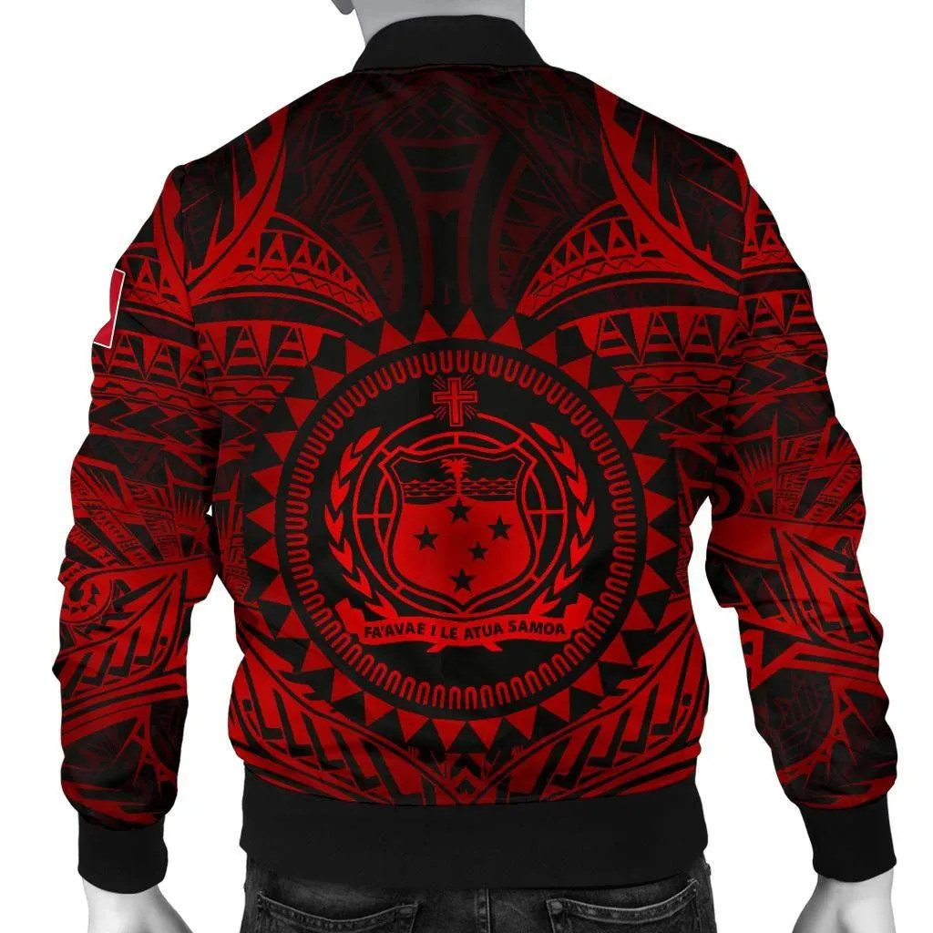 FamilyGaterJacket - Bomber Jacket Samoa Polynesian - Samoa Red Seal - BN18
