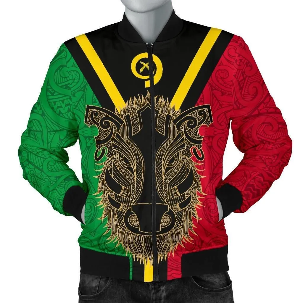 Alohawaii Jacket - Bomber Jacket Vanuatu Boar - Pig Tusk A7
