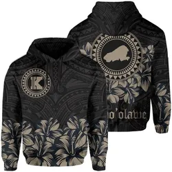 Kahoolawe Map Hibiscus Polynesian Hoodie - Lithe Style - AH