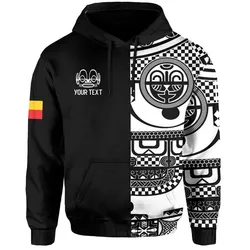 (Custom Personalised) Marquesas Islands Tiki Hoodie Marquesan Tattoo LT13