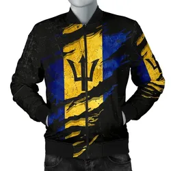 Barbados In Me Men's Bomber Jacket - Special Grunge Style A31