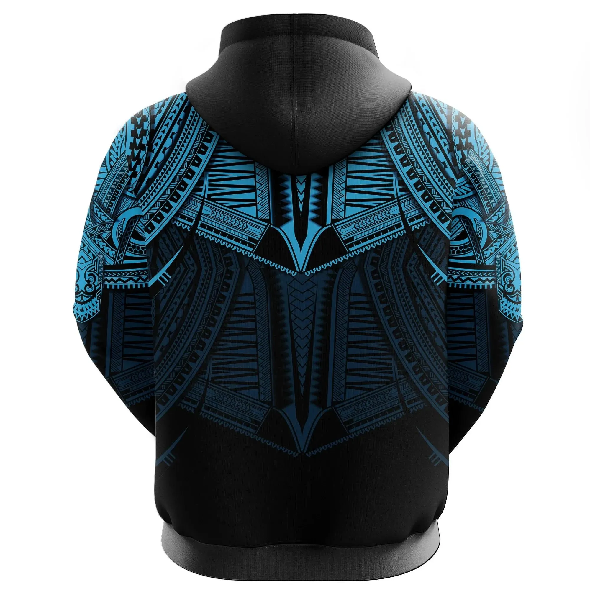 Alohawaii Clothing - Hoodie Best Polynesian Tattoo Blue A7