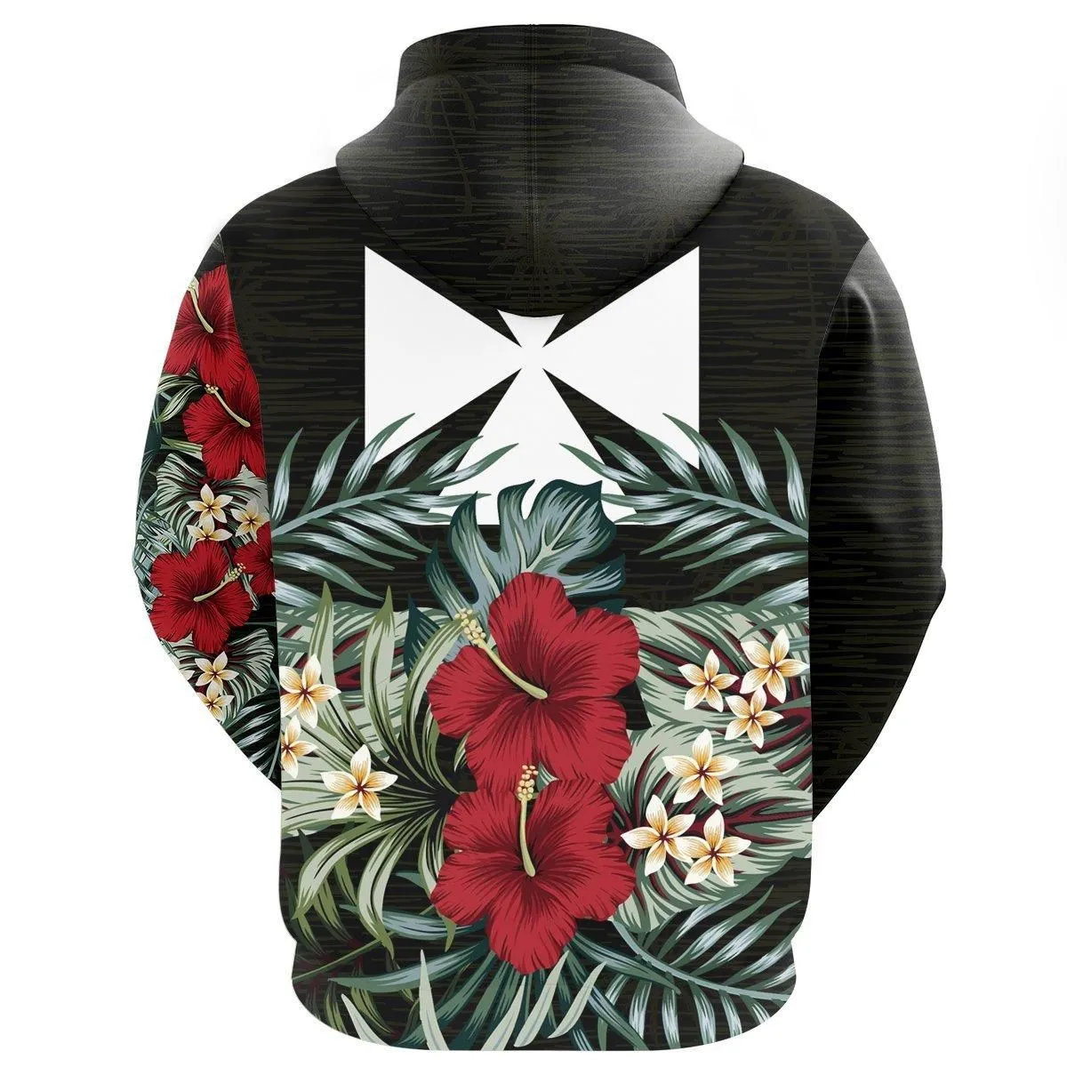 Wallis And Futuna Hoodie - Hibiscus (Men/Women)
