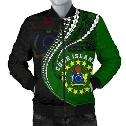 Cook Islands Mens Bomber Jacket Kanaloa Tatau Gen Ck