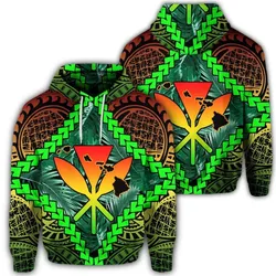 Hawaiian Kanaka Kakau Tropical Polynesian Hoodie