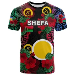 Vanuatu Shefa And Hibiscus T Shirt  LT6