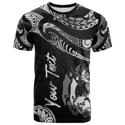 Tonga Polynesian Custom Personalised T shirt - Poly Tattoo White Version