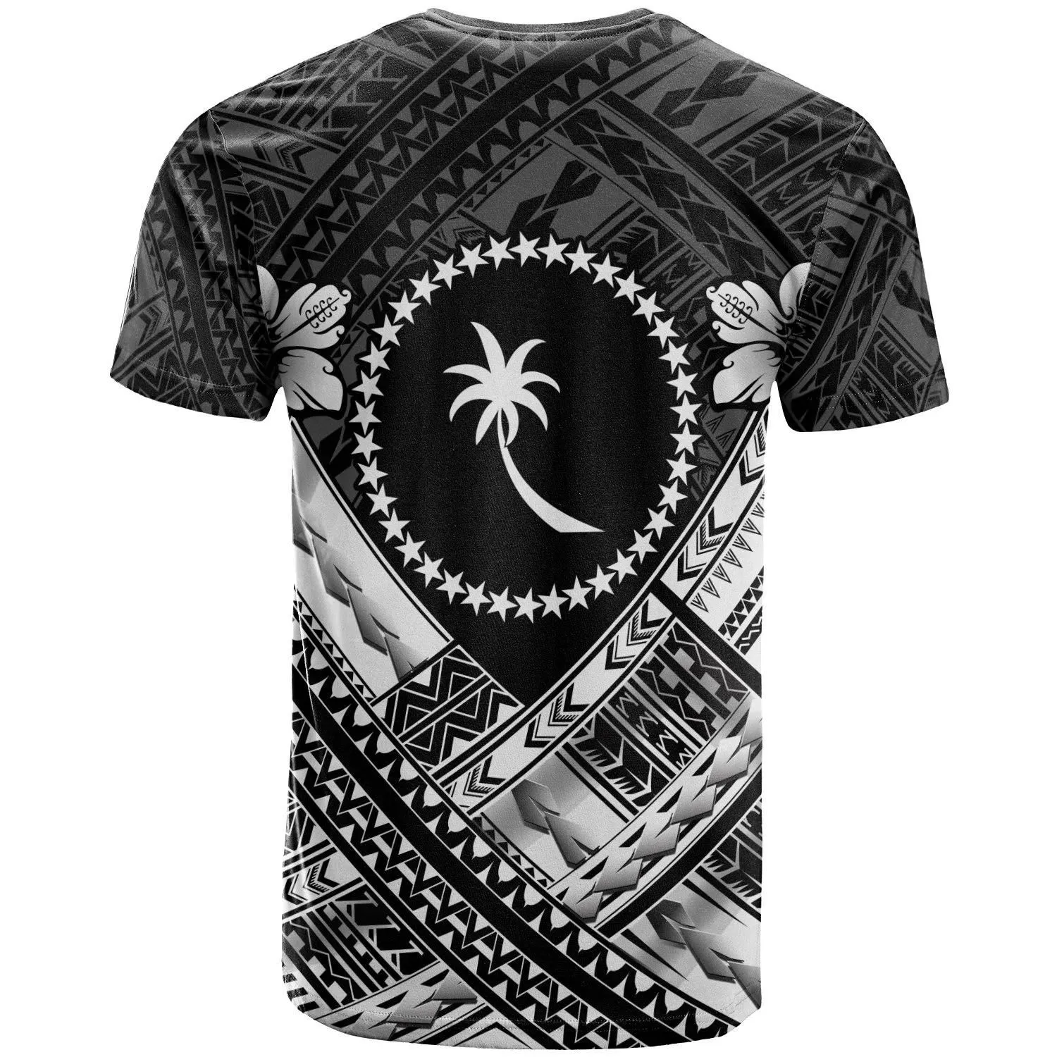 Chuuk Polynesian T-Shirts - Chuuk White Seal Camisole Hibiscus Style - BN18