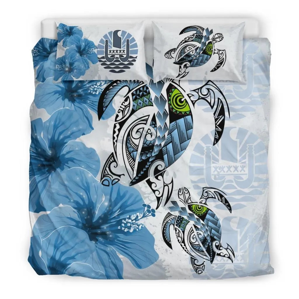Polynesian Tahiti Polynesia Turtle Hibiscus A Bedding Set Camlige