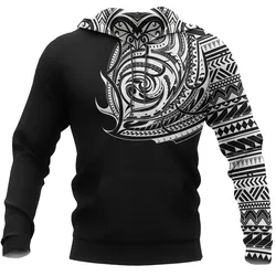 Alohawaii Clothing - Hoodie Maori Polynesian Ethnic Style Tattoo A7