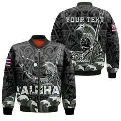 (Custom Personalised) Hawaii King Kamehameha Aloha Hawaii Nei Bomber Jacket - LT2