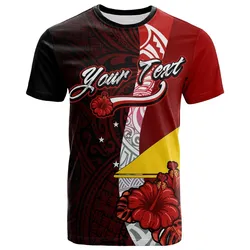 Tokelau Polynesian Custom Personalised T-Shirt - Coat Of Arm With Hibiscus